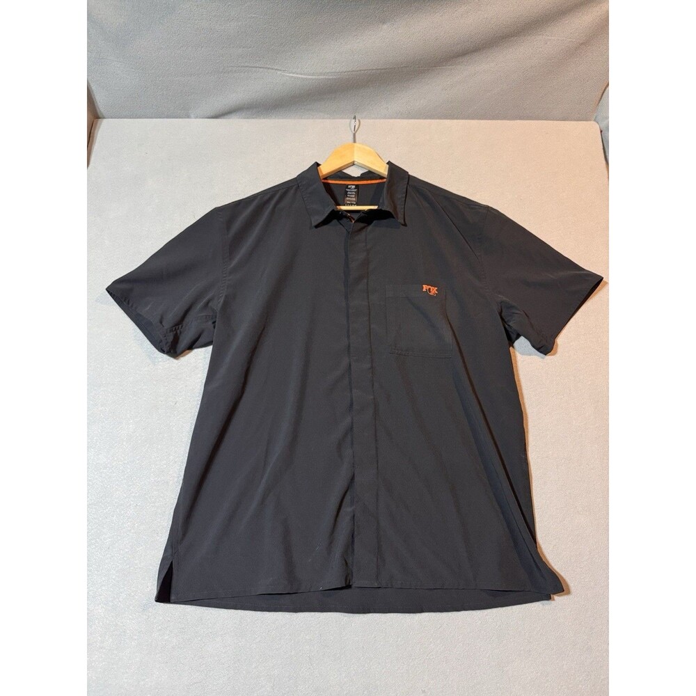 FOX Snap Button Shirt In Black XXL